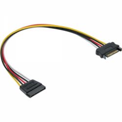 VERLOOP VOEDING 1 X SATA MALE - 1 X SATA FEMALE 0.30M