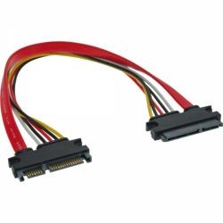 VERLOOP VOEDING SATA 6GB MALE - SATA 6GB FEMALE 0,3M