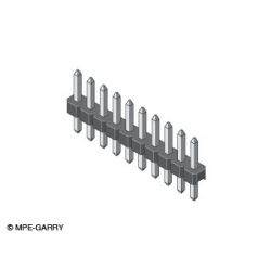 KONTAKTSTRIP ENKEL RIJ 36P RECHT VERGULD RASTER 2.54MM