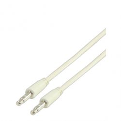 3.5MM STEREO JACK MALE-3.5MM JACK MALE STEREO 1.0M WIT