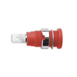 STEKKERBUS 4MM 32A CATIII ROOD FASTON AANSLUITING