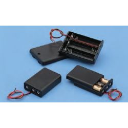 BATTERIJHOUDER 2 X AA-CEL EXTERN MET 15CM DRAAD