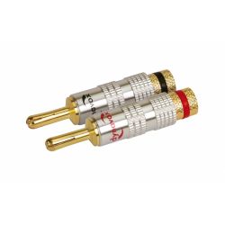 BANAANSTEKKER SET 4MM VERGULD