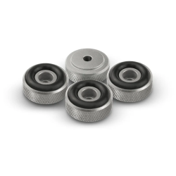 ALUMINIUM VOETEN 20MM ZILVER 4 STUKS