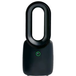 TAFELVENTILATOR BLADLOOS ZWART OPLAADBAAR USB-C