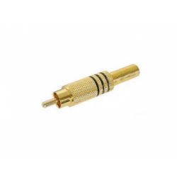 TULP PLUG VERGULD ZWART VOOR 6MM KABEL