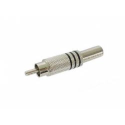 TULP PLUG NIKKEL ZWART VOOR 6MM KABEL