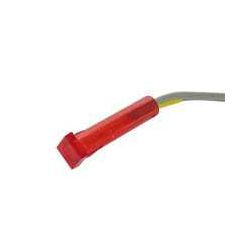 LAMP 12V VIERKANT 7X7X27MM ROOD