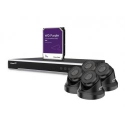 BEWAKINGS SYSTEEM POE RECORDER 4 X 4.0MP CAMERA'S 1 X HD 3TBVOEDING EN KABELS