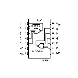 DUAL 4IN NOR GATE          14P