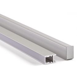 ALUMINIUM PROFIEL VOOR LEDSTRIPS 2M INBOUW 15MM HOOG MET MATTE DIFFUSER