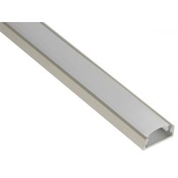 ALUMINIUM PROFIEL VOOR LEDSTRIPS 2M PLAT MET MATTE DUFFUSER