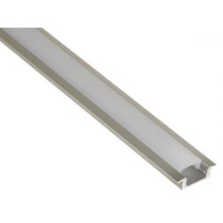 ALUMINIUM PROFIEL VOOR LEDSTRIPS 2M INBOUW 7MM HOOG MET MATTE DIFFUSER