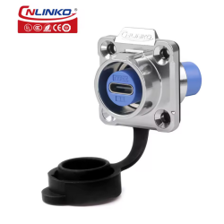 USB CHASSIS ADAPTER USB C->USB-C DOERVOER ALUMINIUM