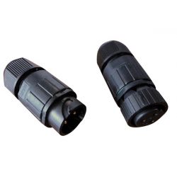 3P CONNECTOR VOOR KABEL - WATERBESTENDIG IP67 - 13A 230V (1SET)