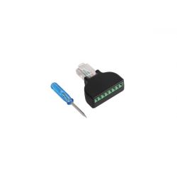 RJ45 PLUG 8P MET SCHROEFAANSLU