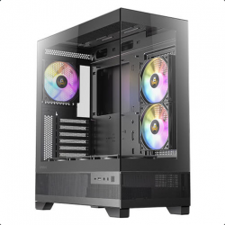 CX700 ELITE MIDI-TOWER ZWART RGB ZONDER VOEDING