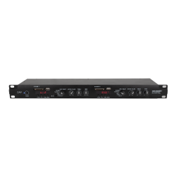 1U DUAL MEDIA PLAYER WITH FM RADIO, USB/SD CARD PLAYER, BLUETOOTH 4.2, AND PAGING MIC INTERFACE