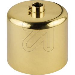 AFDEKROZET MESSSINGKLEURIG 63MM H60MM MET 10MM GAT