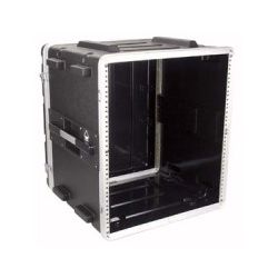 FLIGHTCASE ABS 19'' 12U MET AFNEEMBARE DEKSELS