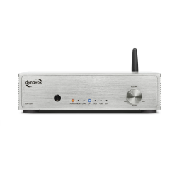 VERSTERKER 2X100W ZILVER MET AFSTANDBEDIENING EN BLUETOOTH