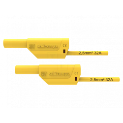 MEETSNOER PVC 100CM PVC GEEL 2.5MM2 MAX. 1000VAC 32A CATII