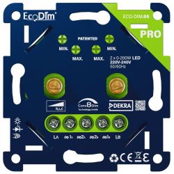 LED DIMMER DUO 0-200W INBOUW