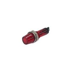 LAMP 12V ROND 8X25MM ROOD