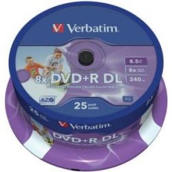 DVD+R 4.7GB WRITEABLE 16 SPEED SPINDEL 25 STUKS