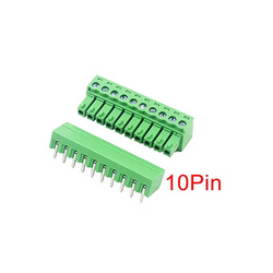 TERMINALBLOK 10P SCHROEF PRINTDEEL + STEKKER