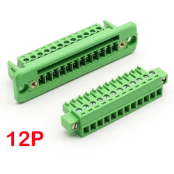 TERMINALBLOK 12P SCHROEF CHASSISDEEL + STEKKER