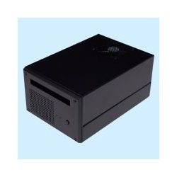 MINI-ITX BEHUIZING ZWART GEEN PSU