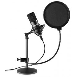 STUDIO MICROFOON SET USB ZWART