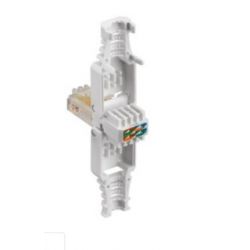 RJ45 PLUG 4P 2 STUKS SOEPELE KERN KLIK MONTAGE