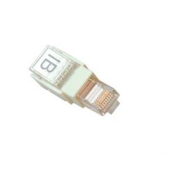 RJ45 8P CAT5E 2 STUKS KABEL ROND SOEPELE ADERS KLIK