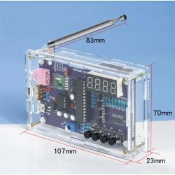 FM RADIO MET DISPLAY EN BEHUIZING