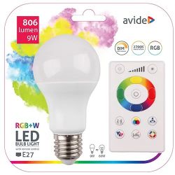 LEDLAMP 9W RGB EN WARMWIT 230V E27