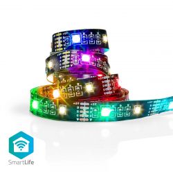 LED STRIP RGBWW 2X60 LEDS 2M IP21 ZELFKLEVEND INCL. BLUETOOTH CONTROLLER USB 5V