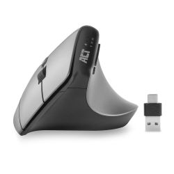 DRAADLOZE ERGONOMISCHE MUIS MET BLUETOOTH EN USB-C/USB-A