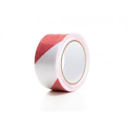 ANTI-SLIP TAPE 5CM X 5M - ROOD/WIT