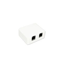 AANSLUITDOOS CAT6 2 X RJ45 OPBOUW LSA+