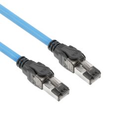 PATCHKABEL S/FTP CAT6A 60M MALE-MALE POE 100W B2CA BLAUW