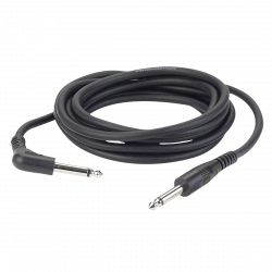 6.3MM JACK MALE-6.3MM JACK MALE HAAKS MONO (UNBALANCED) 1.5M