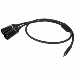 USB-C/2 X XLR MALE 1,5M
