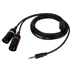 1 X 3.5MM JACK MALE STEREO-2 X XLR MALE 3.0M