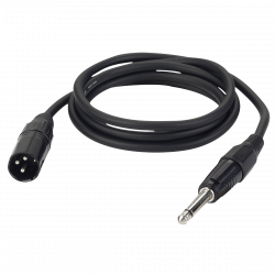 6.3MM JACK MALE-XLR MALE MONO (UNBALANCED) 1.5M