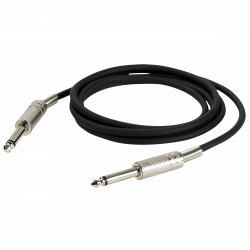 6.3MM JACK MALE-6.3MM JACK MALE MONO (UNBALANCED) 3M