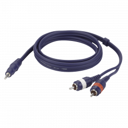 1 X 3.5MM JACK MALE STEREO-2 X TULP MALE 6.0M