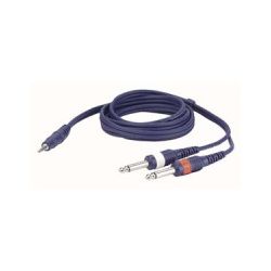 1 X 3.5MM JACK MALE STEREO-2 X 6.3MM JACK MALE MONO 1.5M