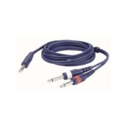 1 X 6.3MM JACK MALE MONO-2 X 6.3MM JACK MALE MONO 1.5M